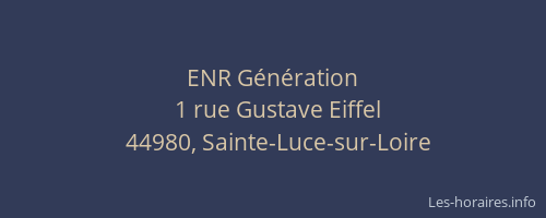ENR Génération