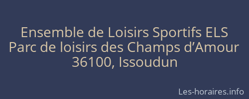 Ensemble de Loisirs Sportifs ELS