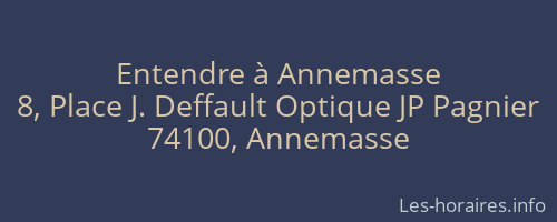 Entendre à Annemasse