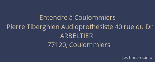 Entendre à Coulommiers