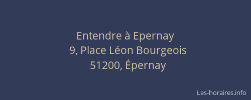 Entendre à Epernay