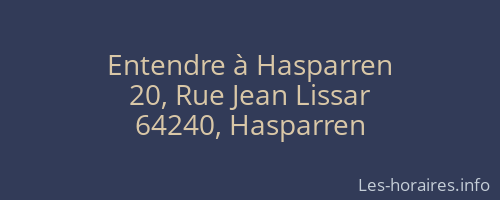 Entendre à Hasparren