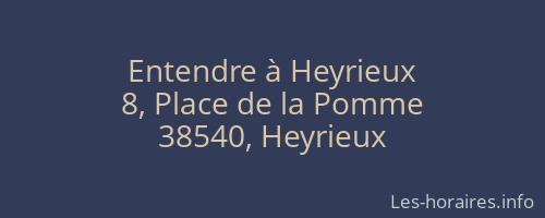 Entendre à Heyrieux