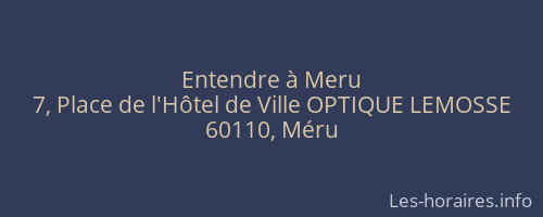 Entendre à Meru