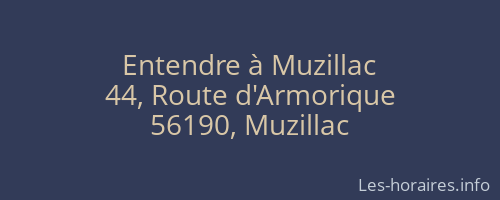 Entendre à Muzillac
