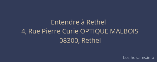 Entendre à Rethel
