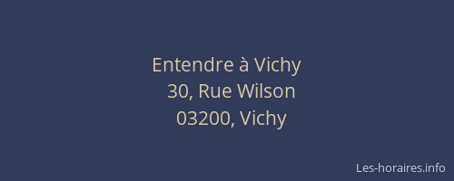 Entendre à Vichy