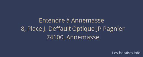 Entendre à Annemasse