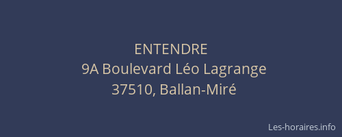 ENTENDRE