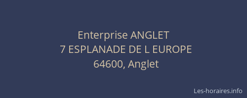 Enterprise ANGLET