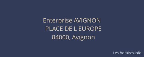 Enterprise AVIGNON