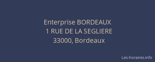 Enterprise BORDEAUX