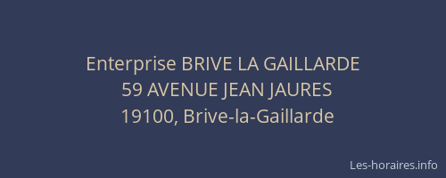 Enterprise BRIVE LA GAILLARDE