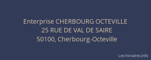 Enterprise CHERBOURG OCTEVILLE