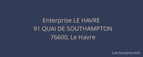 Enterprise LE HAVRE