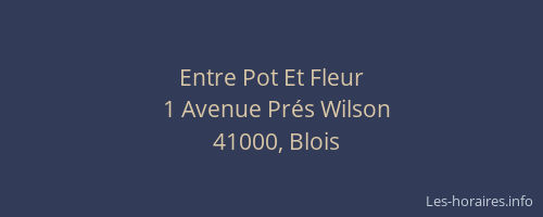 Entre Pot Et Fleur