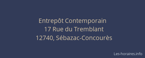 Entrep&ocirc;t Contemporain