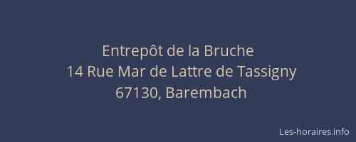 Entrepôt de la Bruche