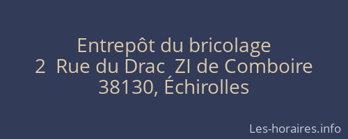 Entrepôt du bricolage