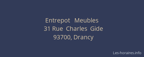 Entrepot   Meubles