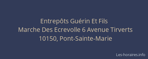 Entrepôts Guérin Et Fils