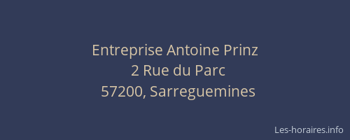 Entreprise Antoine Prinz
