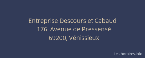 Entreprise Descours et Cabaud