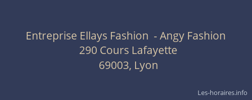 Entreprise Ellays Fashion  - Angy Fashion