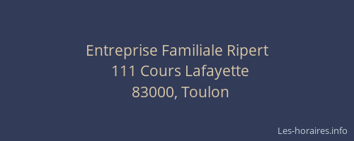 Entreprise Familiale Ripert