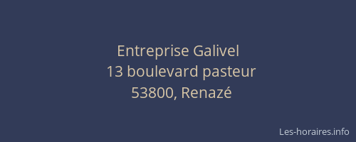 Entreprise Galivel