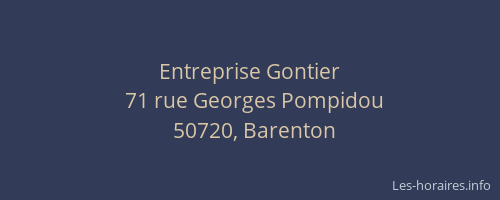 Entreprise Gontier