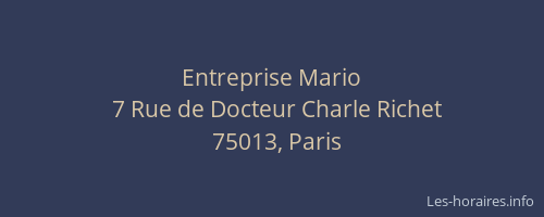 Entreprise Mario