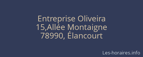 Entreprise Oliveira