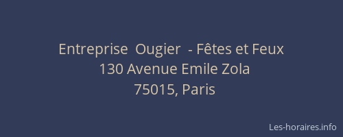 Entreprise  Ougier  - Fêtes et Feux