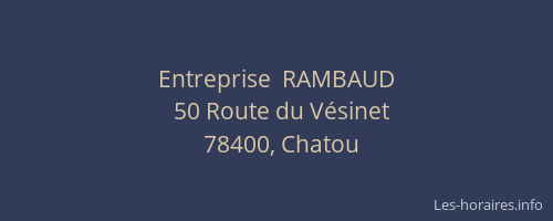 Entreprise  RAMBAUD