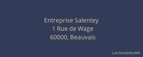 Entreprise Salentey