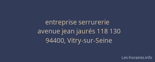entreprise serrurerie