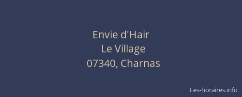 Envie d'Hair