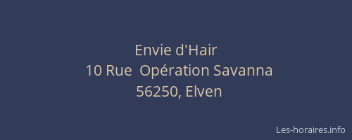 Envie d'Hair