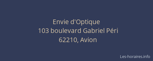 Envie d'Optique