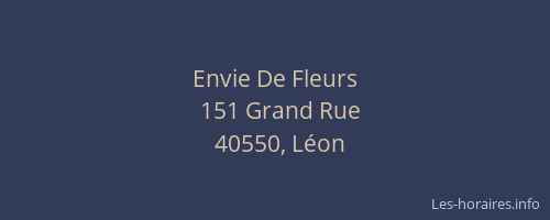 Envie De Fleurs