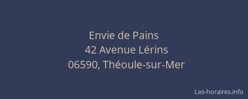 Envie de Pains