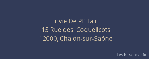 Envie De Pl'Hair