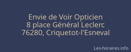 Envie de Voir Opticien