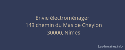 Envie électroménager