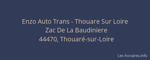 Enzo Auto Trans - Thouare Sur Loire