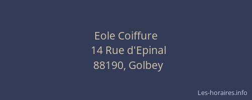 Eole Coiffure