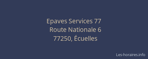 Epaves Services 77