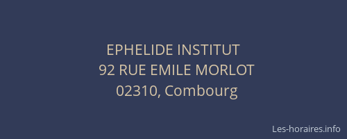 EPHELIDE INSTITUT