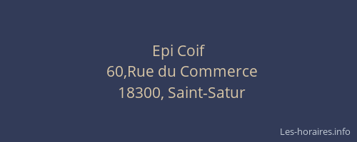 Epi Coif